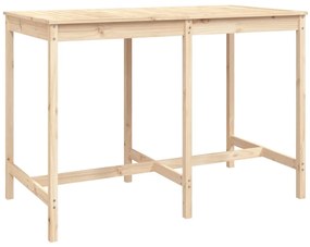 7 pcs conjunto de bar para jardim pinho maciço