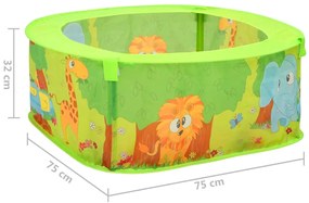 Piscina de bolas com 50 bolas para crianças 75x75x32 cm