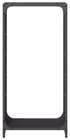 Suporte para lenha 44x28x90 cm aço laminado a frio preto