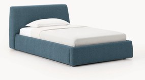 Cama de solteiro em bouclé Cloud