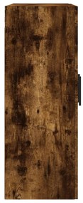 Armário de parede 69,5x34x90 cm deriv. madeira carvalho fumado