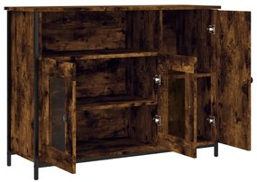 Aparador 100x35x75 cm derivados de madeira carvalho fumado