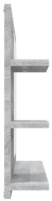 Espelho WC 60x10,5x45 cm derivados de madeira cinzento sonoma