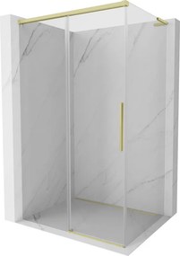 Mexen Rox L cabine de duche deslizante 120 x 90 cm, transparente, dourada escovada - 8C2L-120-090-55-00