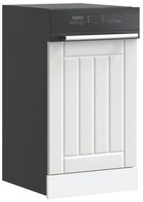 vidaXL Painel máquina lavar louça Lucca branco derivados de madeira