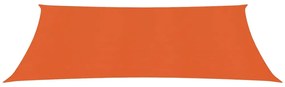 Para-sol estilo vela 160 g/m² 2x5 m PEAD laranja