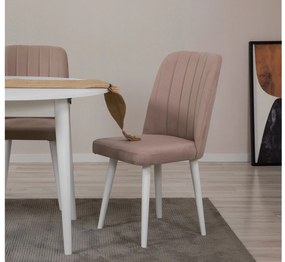 Conjunto Mesa de Jantar Extensível &amp; Cadeiras Vina – Branco – Mesa: 10