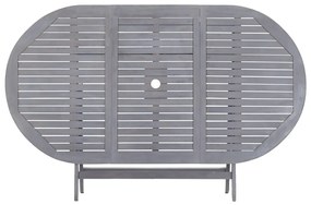 9 pcs conjunto de jantar jardim madeira acácia maciça cinzento