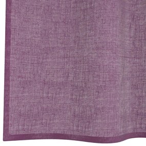 Cortinas de voile com laços 2 pcs roxo 140x260 cm