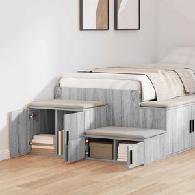 Armário de Armazenamento vidaXL Cinza Sonoma 118x41x40 cm Madeira de E