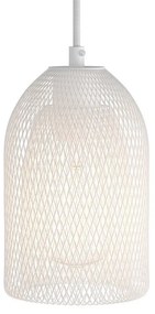 Abajur gaiola de metal Ghostbell com suporte de lâmpada E27 - Branco