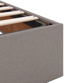Estrutura de cama otomana sem colchão cinza 180x200 cm tecido