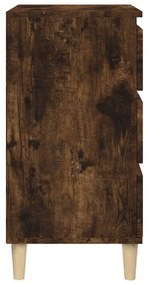 Mesa cabeceira 40x35x70 cm derivados madeira carvalho fumado