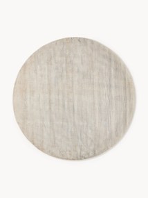 Tapete redondo artesanal em viscose Jane