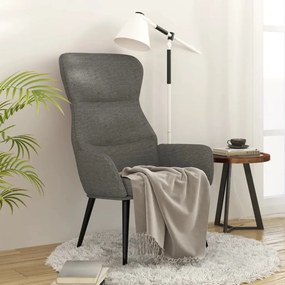 341071 vidaXL Cadeira de descanso tecido cinzento-claro