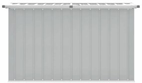 Caixa de arrumação para jardim 149x99x93 cm cinzento