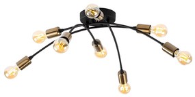 Candeeiro Chandelier Banana – Preto – 79 x 79 cm