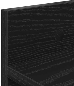 Cabideiro de Parede Carvalho preto 80 x 10.5 x 18 cm