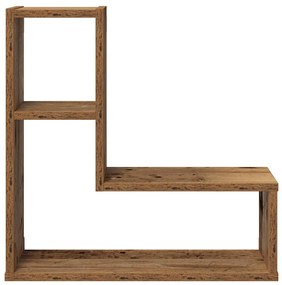 Prateleiras de parede cubos 2 pcs deriv. madeira madeira velha
