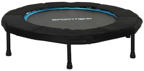SPORTNOW Trampolim Fitness Ø102 cm Trampolim Fitness Dobrável com Estrutura de Aço Antiderrapante Ø102x22 cm Azul