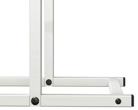 Suporte para lenha 50x25x60 cm aço laminado a frio branco