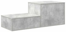Armário de Armazenamento vidaXL Cinza Concreto 108x41x40 cm Madeira de
