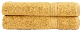 Toalhas premium SOLUND 2 pcs 100x200 cm 600 gsm dourado