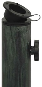 Base para guarda-sol ferro fundido 45x45x30 cm verde