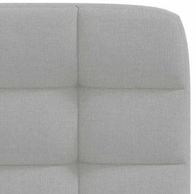 Cadeiras de jantar 4 pcs tecido cinza nuvem