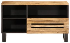Móvel de TV 80x34x46 cm madeira de mangueira áspera maciça