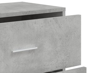 Aparadores 3 pcs 60x31x84 cm derivados madeira cinzento cimento