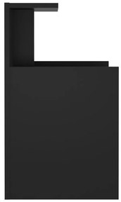 Mesa de cabeceira 40x35x60 cm derivados de madeira preto