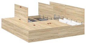 Estrado de Cama em Carvalho Sonoma 200x200 cm