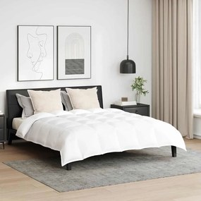 Conjunto de Edredom de Inverno 3 pcs Branco 240 x 260 cm