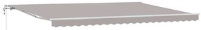 Toldo Cinzento-Claro Cinzento-claro 500 × 300 cm Cinzento-claro
