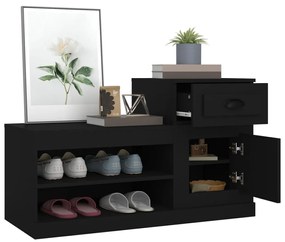 Sapateira 100x42x60 cm derivados de madeira preto