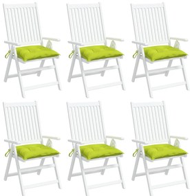Almofadões móveis de paletes 6pcs tecido oxford verde brilhante