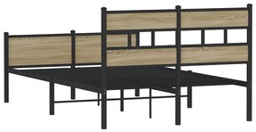 Estrutura cama s/ colchão derivados de madeira carvalho sonoma