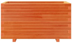 Vaso/floreira de jardim 90x40x49,5 cm pinho maciço castanho mel