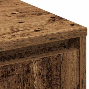 Buffet vidaXL com LED em Madeira Velha 71x34,5x75 cm