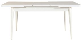 Conjunto de Mesa de Jantar Extensível e Cadeiras Vina – Branco e Azul
