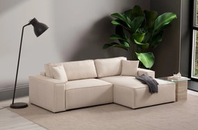Sofá-Cama de Canto Pırlo – Ecru – 260 cm x 170 cm