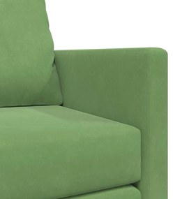 Sofá Loveseat Verde Claro Tecido, Madeira 2 Lugares Sofá Loveseat