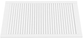 Portas de armário 4 pcs design de persiana pinho maciço branco