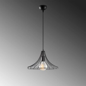 Candeeiro Mezopotamya – Preto – 37 cm de diâmetro, 126 cm de altura