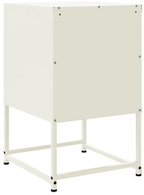 Mesa de cabeceira 36x39x60,5 cm aço branco