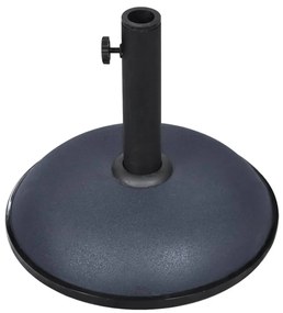vidaXL Base para guarda-sol 11 kg aço e cimento cinzento-escuro