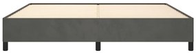 Estrutura de cama sem colchão 200x200 cm veludo cinzento-escuro
