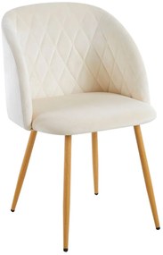 Pack 4 Cadeiras Velt Veludo - Beige