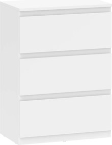 HOMCOM Cômoda com 3 Gavetas, Móvel de Armazenamento Moderno para o Quarto, Branco | Aosom Portugal